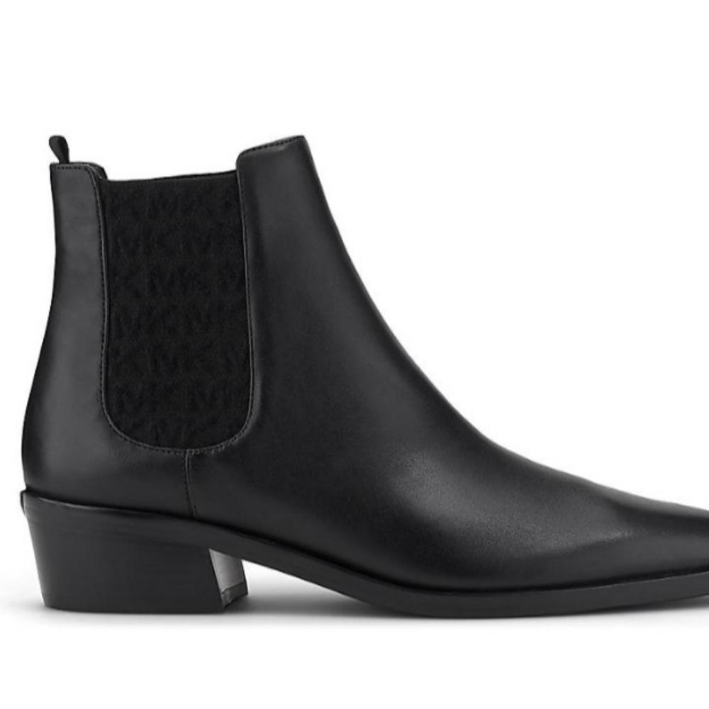 Michael Kors LOTTIE Boots women's, 9.5 Black leather.